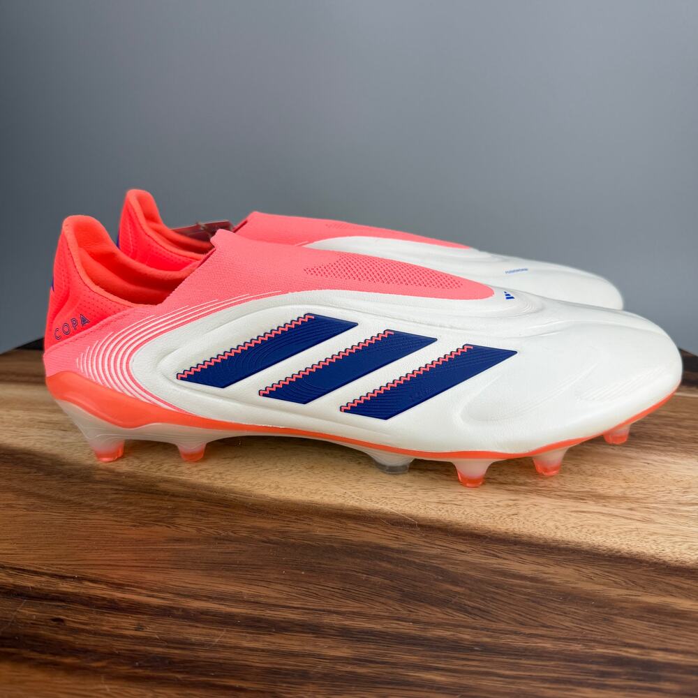 Adidas Copa Pure 3 Elite Laceless FG Coral Blaze Pack White Blue JS0650 Size 8